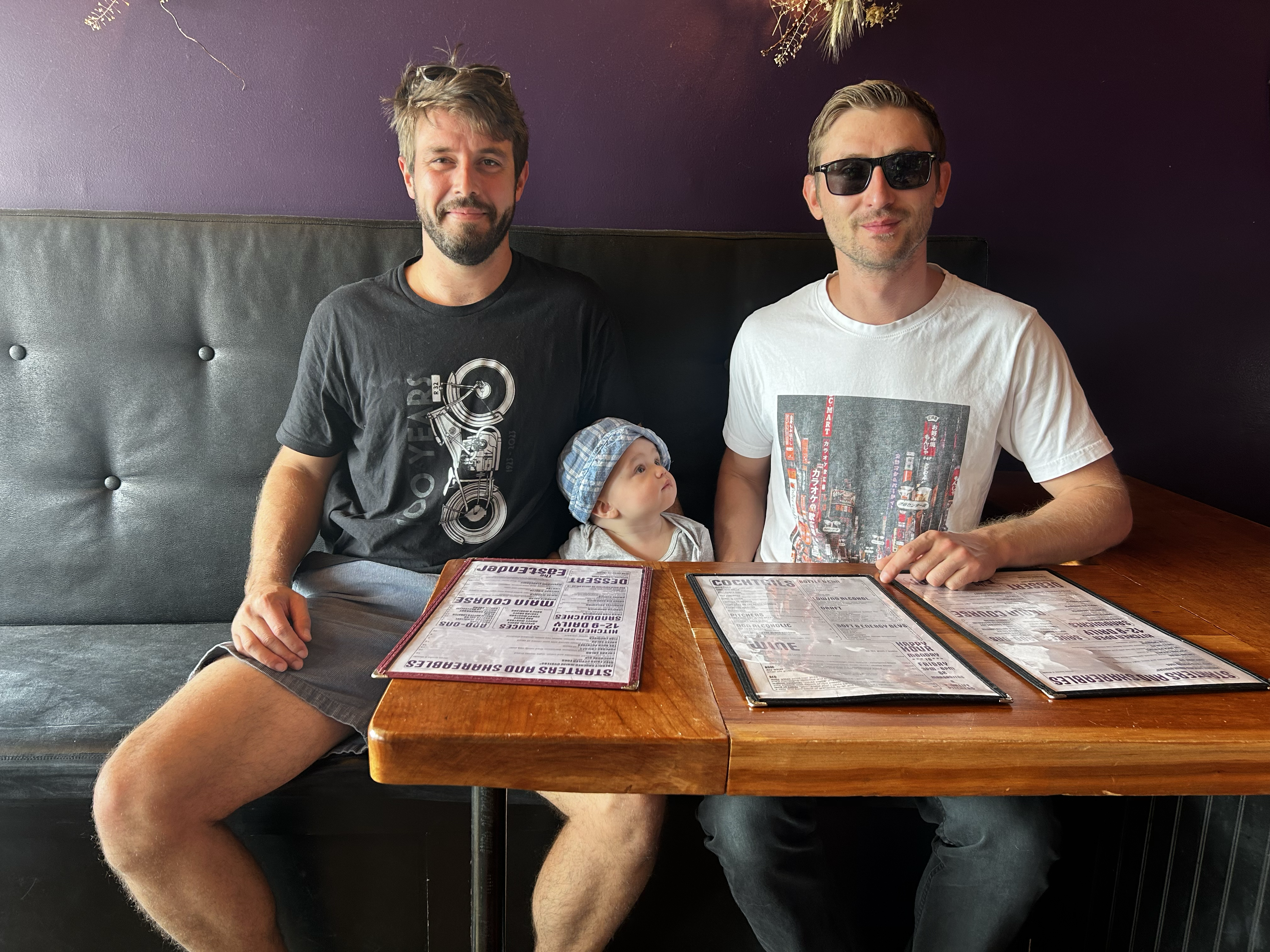 Me with my newest nephew and brother in law!